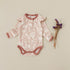 Ditsy Pink Frilly Long Sleeve Bodysuit