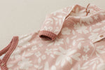 Ditsy Pink Frilly Long Sleeve Bodysuit