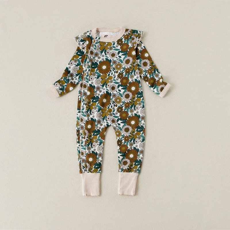 Sunlit Bloom Frilly Jumpsuit