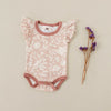 Ditsy Pink Short Flutter Bodysuit