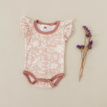  Ditsy Pink Short Flutter Bodysuit
