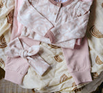 Ditsy Pink Topknot Headband