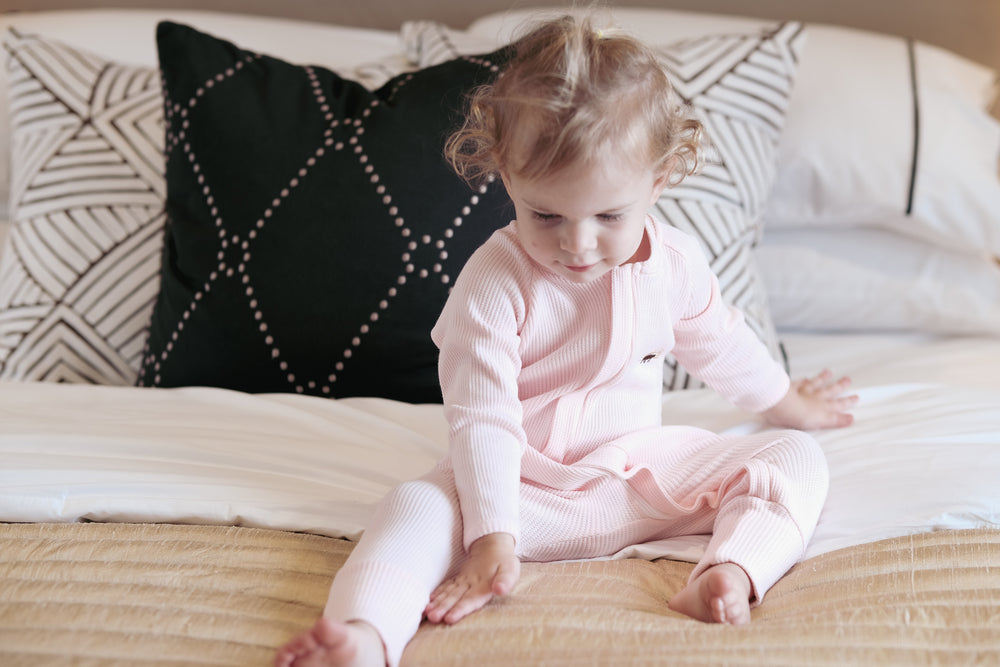 Sweet Pink Waffle Jumpsuit