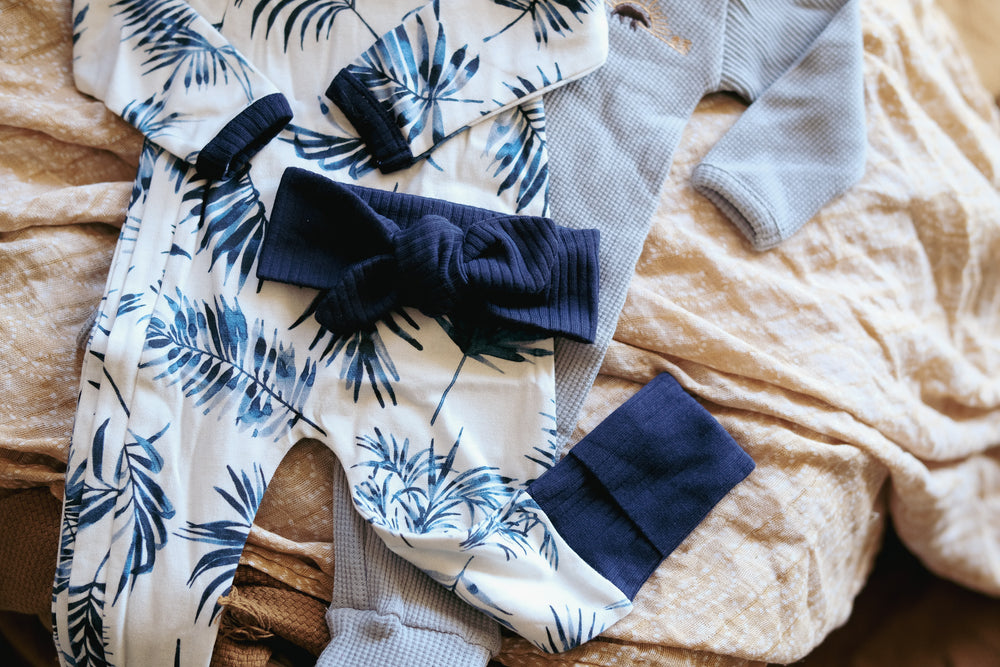 Indigo Topknot Headband