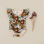 Sunlit Bloom Short Flutter Bodysuit
